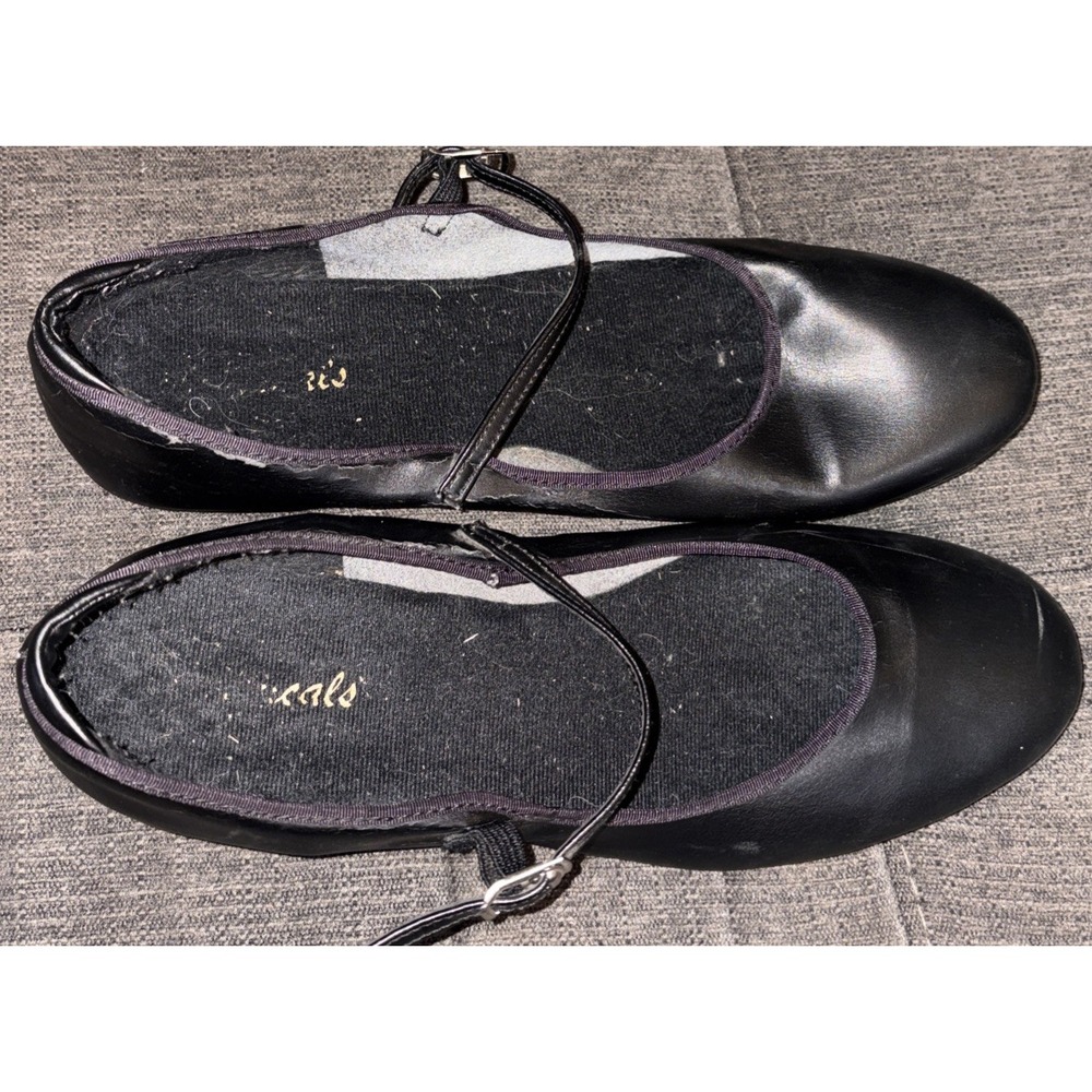 Tap Shoes Size 10 Black,  Strap